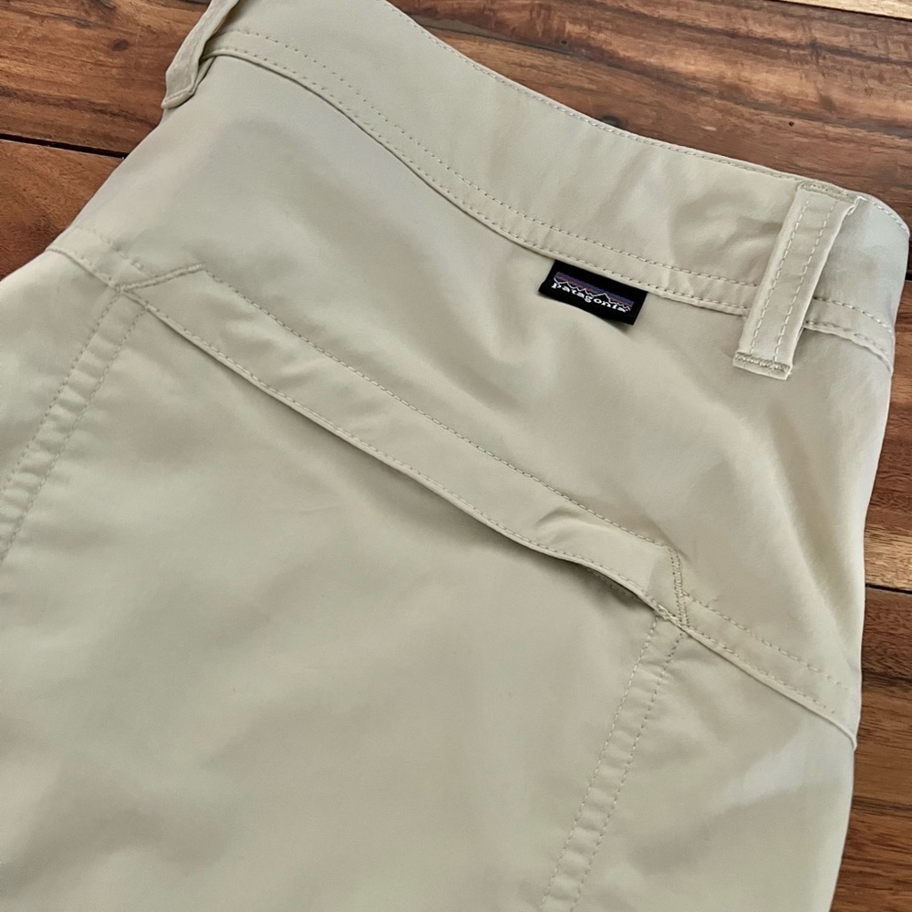 Patagonia Size 8 Quandary Pants Tan Neutral Athleisure Hiking Outdoor Fisherman - Picture 5 of 11